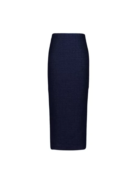 Spódnica Roland Mouret wełniana niebieska
