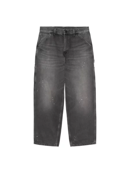 Szerokie jeansy Carhartt Wip szare