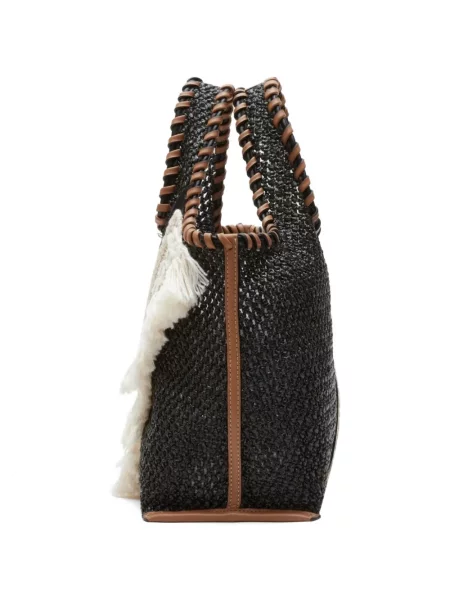 Мини чанта 3.1 Phillip Lim с ресни черно