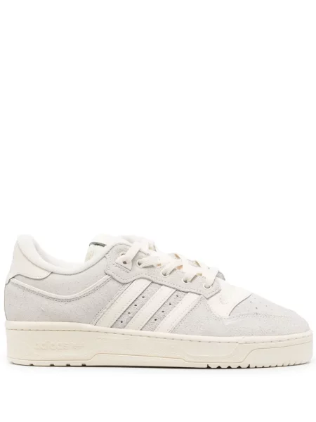 Pantaloni Adidas din piele de căprioară albastru