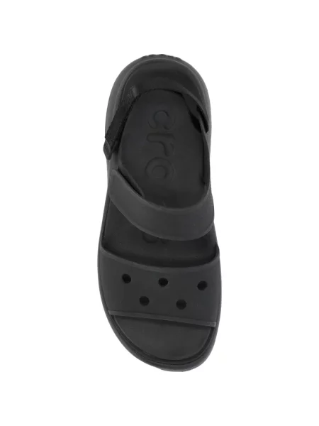 Sandale Crocs cu platformă cu bretele negru