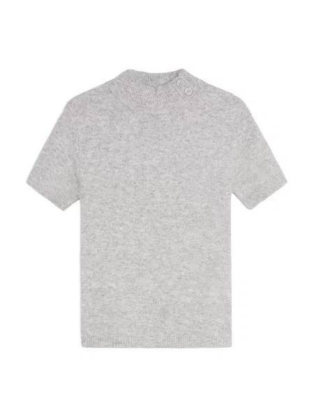 Bershka Svetr melír šedý