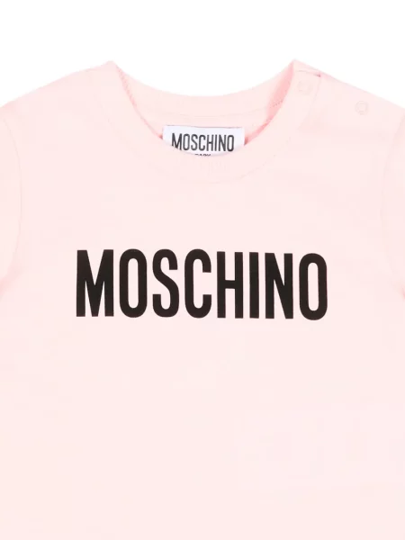 Koszulka dziecięca Moschino różowa