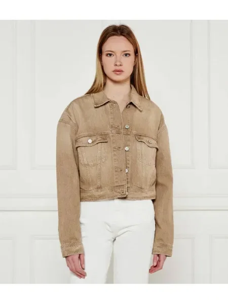 Tommy Jeans Farmer kabát | Cropped Fit bézs