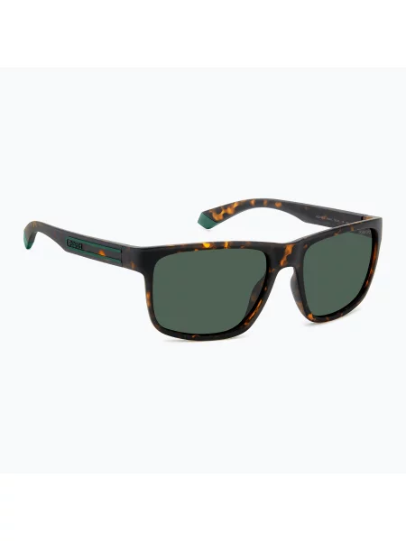 Sluneční brýle Polaroid PLD matte brown havana/green polarized zelené