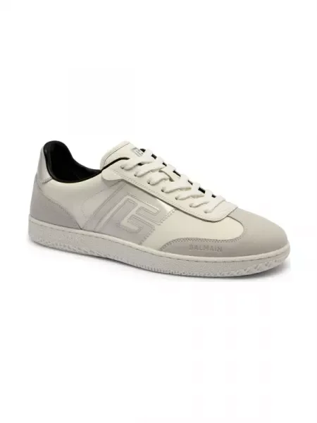 Balmain Bőr sneakers tornacipő szürke