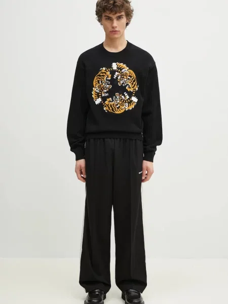 Шерстяной свитер Kenzo черный