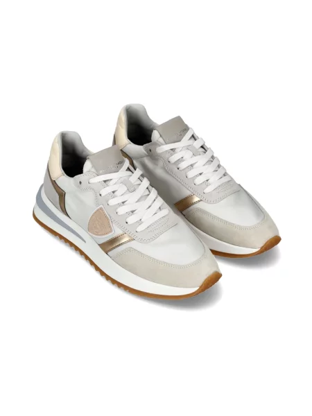 Buty do biegania Philippe Model zamszowe do biegania białe