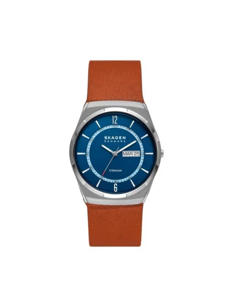 Skagen Zegarek Melbye Titanium brązowy