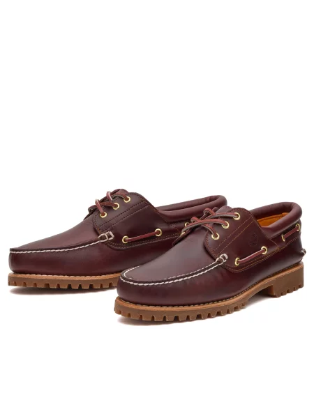 Timberland Mokasyny Authentics Boat 3 Eye Classic brązowy