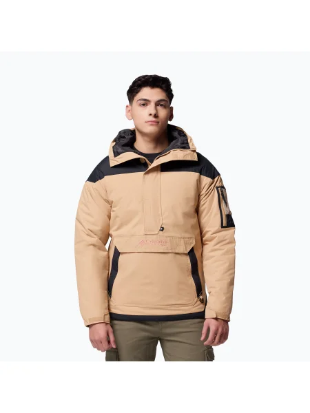 Férfi bélelt dzseki Columbia Challenger II Ins Pullover canoe/black. Méret: S bézs
