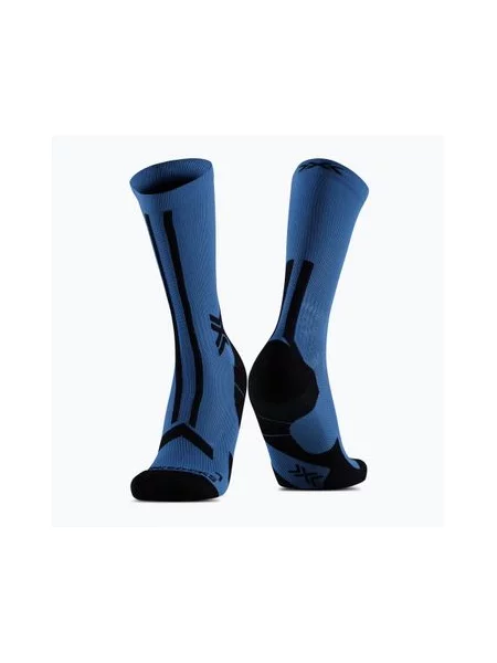 Шкарпетки X-Socks Trailrun Discover Crew мінерально-сині/х чорні