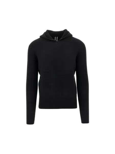 Bluza z kapturem Rick Owens z kapturem czarna