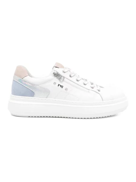 Sneakersy Nerogiardini skórzane białe