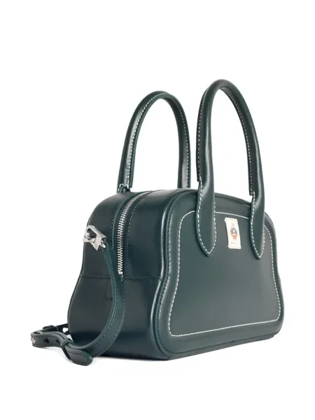 Geanta de piele Bally din piele verde