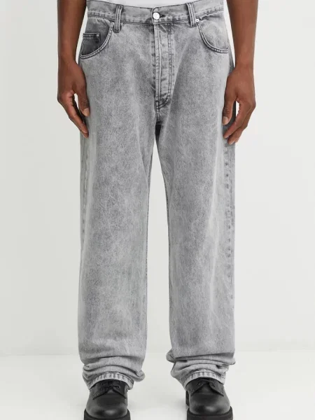 Kavbojke Aries Acid Wash siva