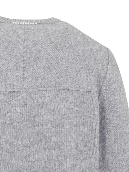 Pulover Carven cu decolteu în V gri
