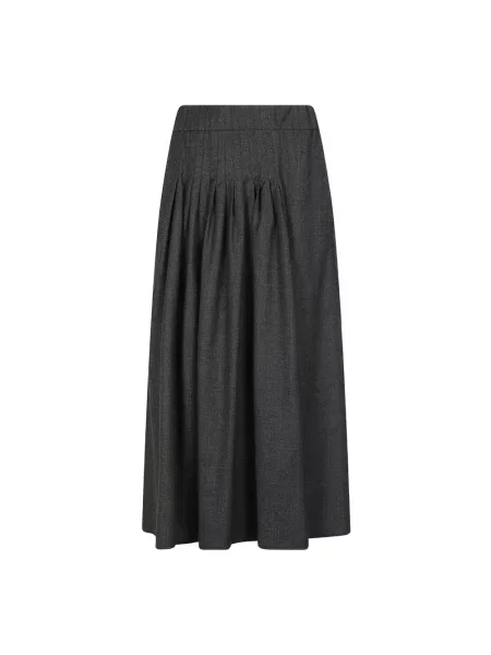 Spódnica maxi Weekend Max Mara wełniana szara