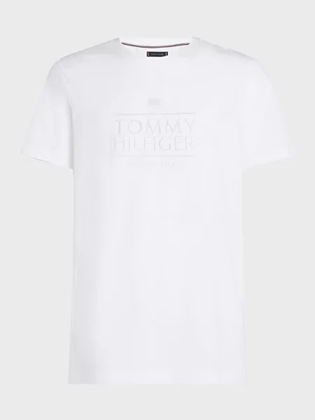 Футболка Tommy Hilfiger с вышивкой белая