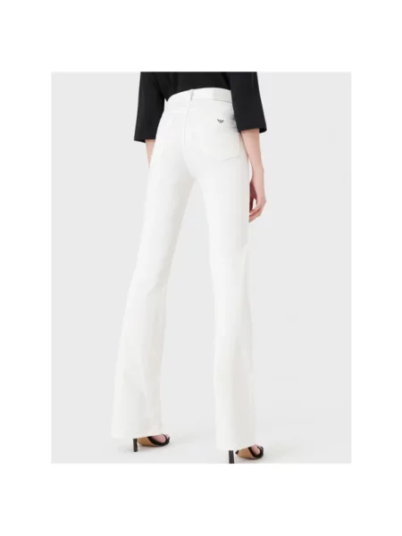 Jeansy dzwony Emporio Armani dzwony białe