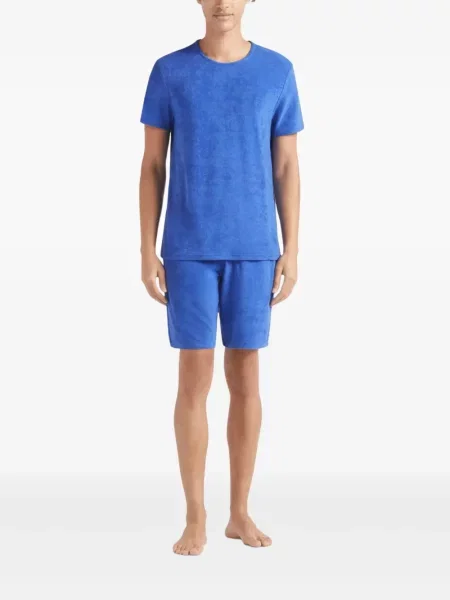 Tricou Vilebrequin din material terry albastru