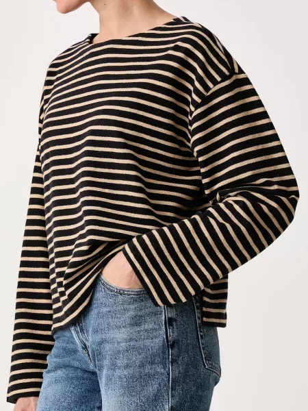 Levi's блуза с дълги ръкави дамска от ESME RELAXED LS черно