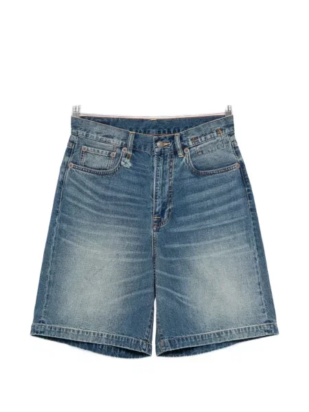 Szorty jeansowe R13 z 5 kieszeniami niebieskie
