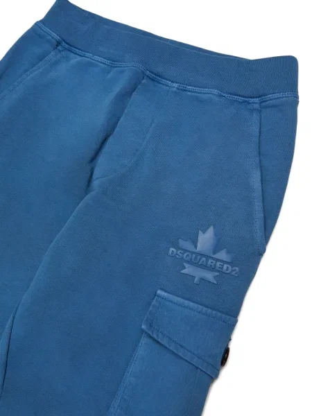 Spodnie cargo dziecięce Dsquared2 niebieskie
