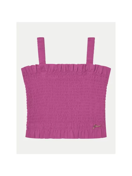 Guess Marškinėliai Regular Fit rožinė