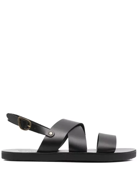 Sandale Ancient Greek Sandals din piele slingback negru