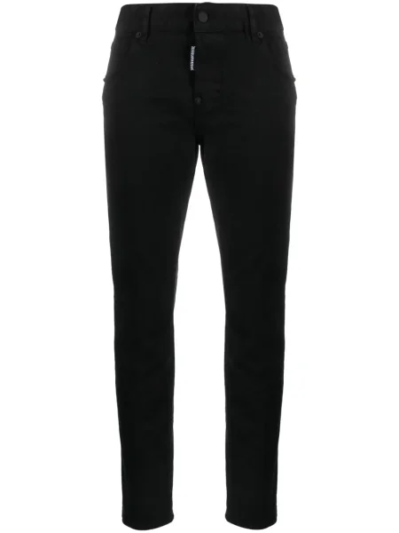 Cropp blugi skinny Dsquared2 cu talie joasă negru