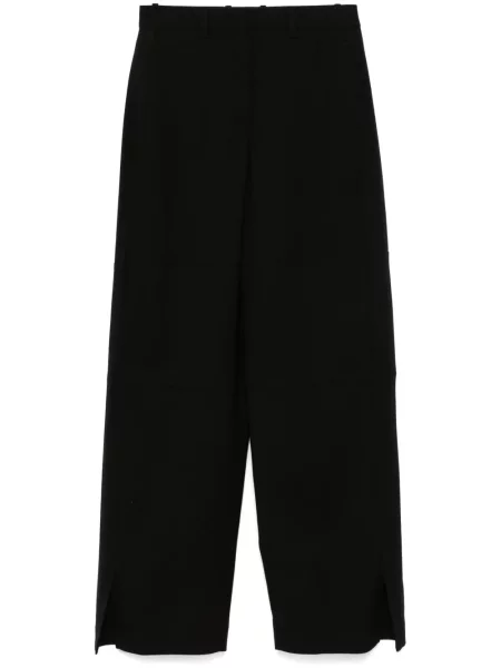 Pantaloni Jil Sander de lână negru