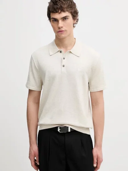 Calvin Klein polo swetrowe beżowa