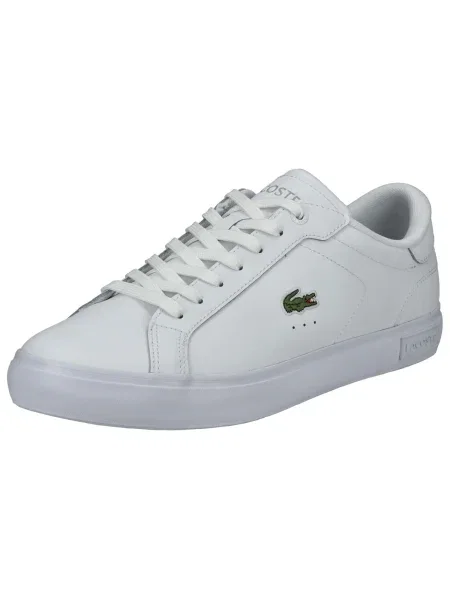 LACOSTE Rövid szárú sportcipők zöld / piros fehér