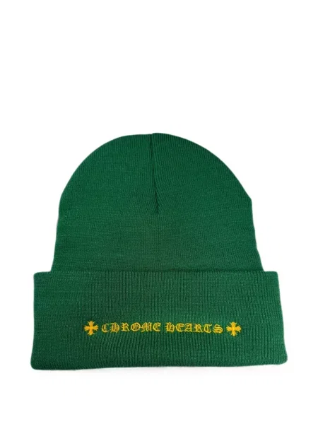 Шапка Chrome Hearts бродирана със сърца зелено