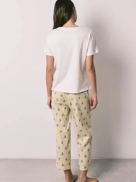 Women'secret dvojdielne pyžamo dámske žltá