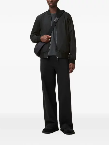 Geacă bomber Allsaints cu broderie negru