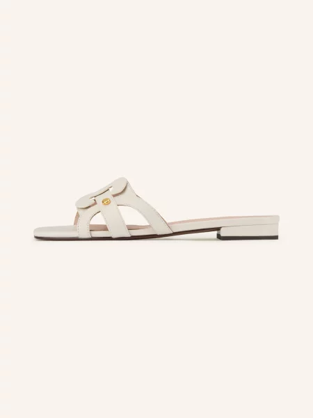 Coccinelle Klapki beige beżowe