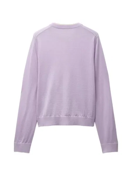 Cardigan Versace cu broderie violet