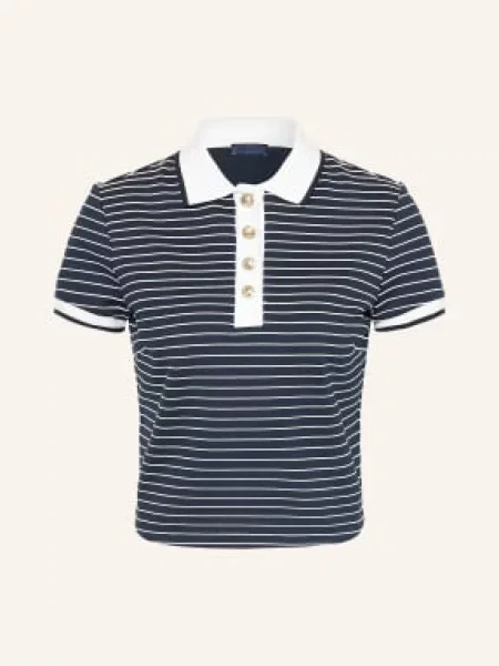 Guess Koszulka Polo Z Dżerseju blau białe