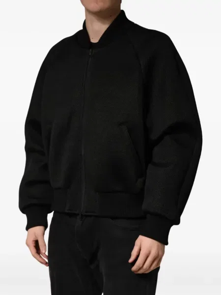 Geacă bomber Dolce & Gabbana cu glugă negru