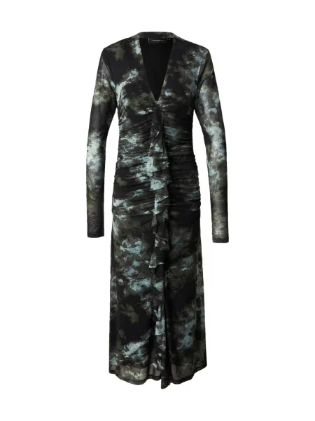 Copenhagen Muse Šaty CORA olivová / mätová čierna