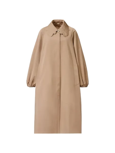 Haftowany kołnierzykowy płaszcz Fabiana Filippi