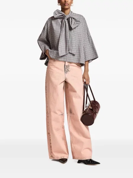 Bluză Essentiel Antwerp cu funde gri