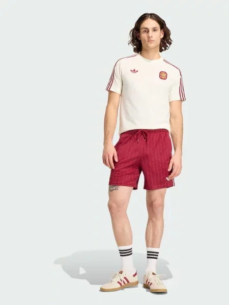 Спортивные шорты Adidas бордовые
