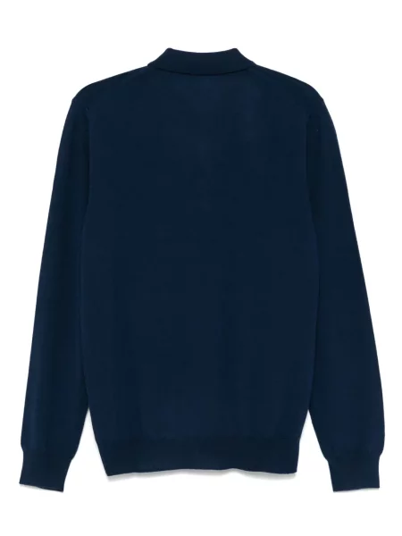 Sweter Corneliani wełniany niebieski