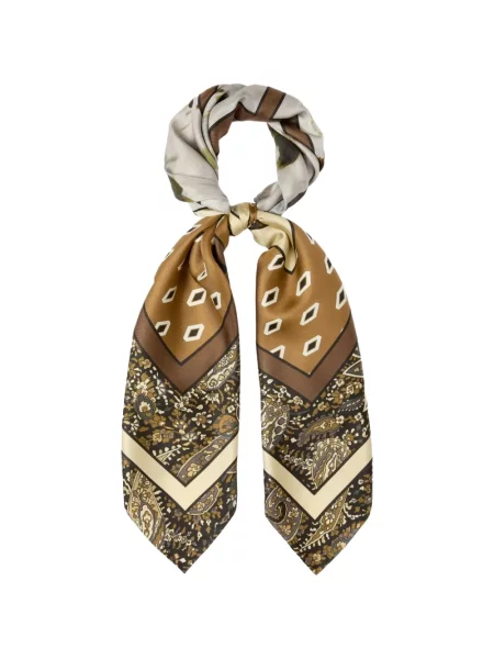 Μεταξωτός κασκόλ Emme με σχέδιο paisley
