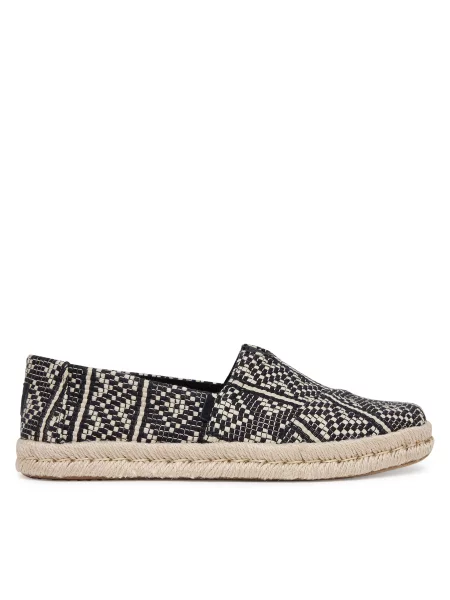 Εσπαντρίγιες Toms Alpargata Rope μαύρο