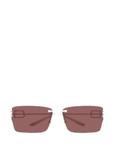 Слънчеви очила Balenciaga Eyewear с автограф сребристо