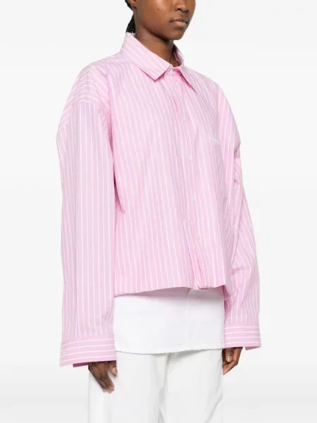 Cămașă Balenciaga cu dungi roz